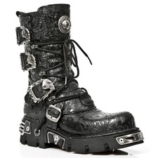 Men's Fashion Leather Motorcycle Boots Round Toe Zip Thick Bottom Riding Shoes