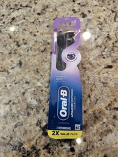 Oral-B Charcoal Whitening Therapy Toothbrush Soft Black Purple 2ct