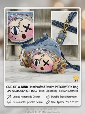 One-of-a-Kind Altered Art Doll Bag
