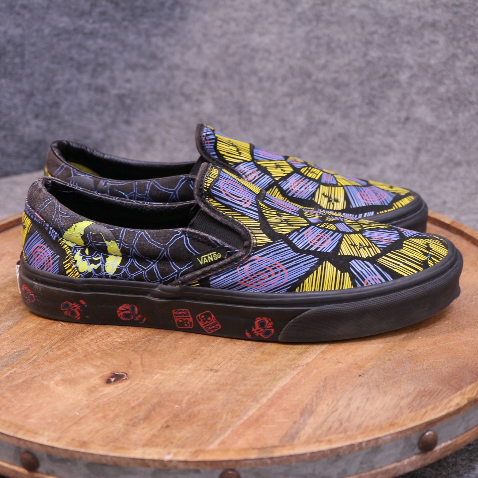 Vans X Disney The Nightmare Before Christmas Mens 8.5 Oogie Boogie Slip On Shoes