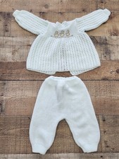 Vtg 70s 2 Piece Outfit Sz 0-6 Months Knit Top and Pants Ducks EXCELLENT Shape
