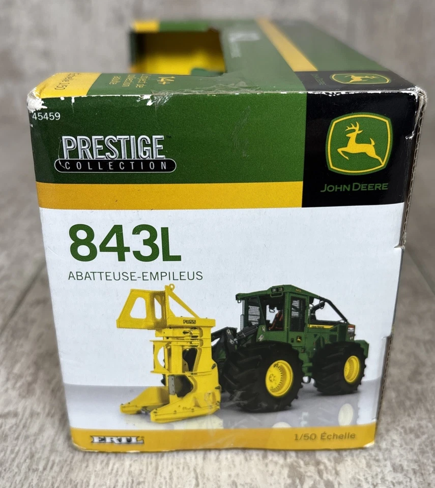 1/50 Ertl John Deere 843L Feller Buncher Logging Prestige Collection Diecast  - Image 4 of 4