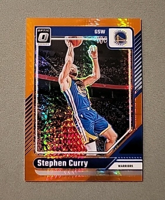 2024-25 Panini Donruss Optic Orange Hyper Prizm Stephen Curry #155 SP 297/299