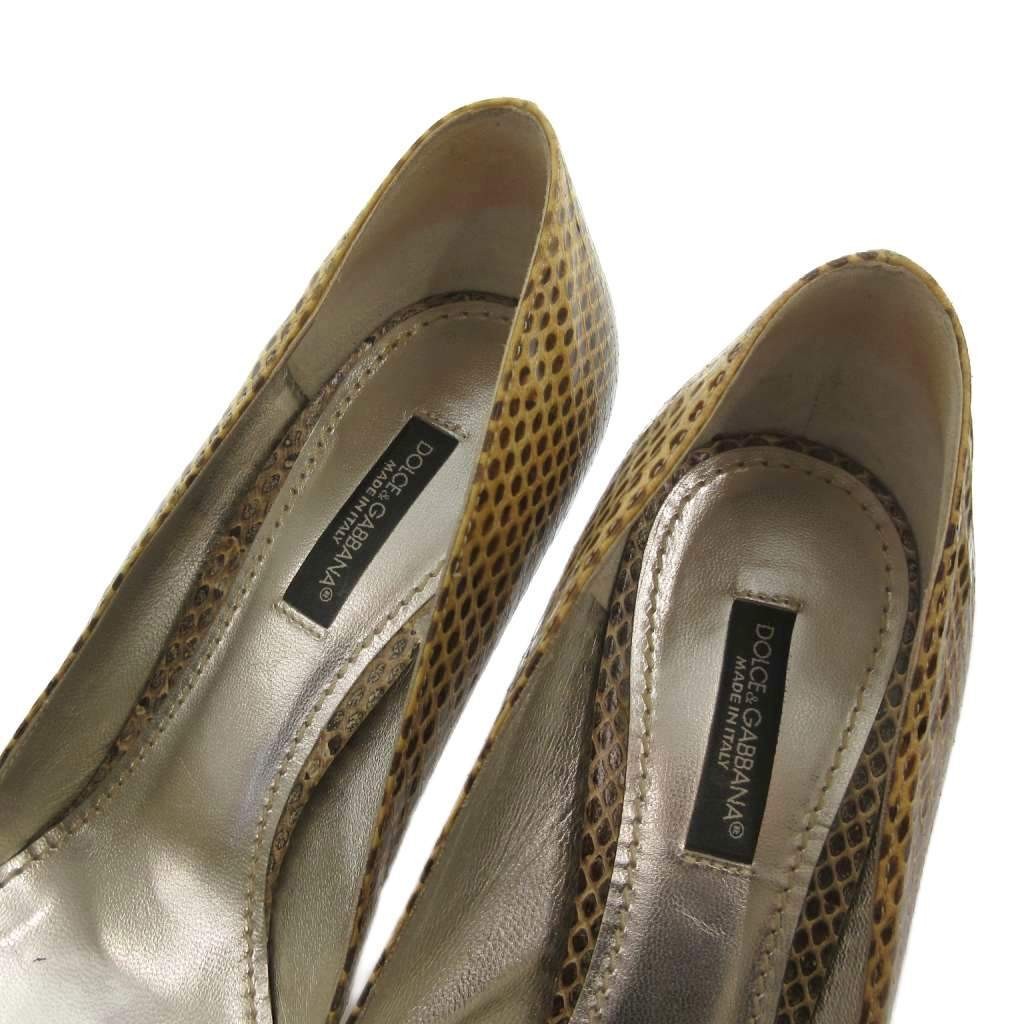 Dolce Gabbana Python Pattern Pumps Stiletto Heel … - image 6