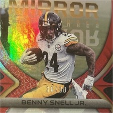 Panini Certified Mirror Signatures Benny Snell Jr. Steelers Red #MS-BSJ Auto /30