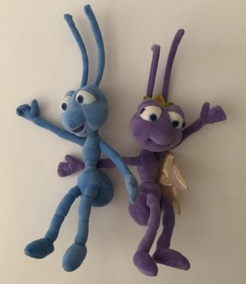 Vintage A Bugs Life Flik And Princess Atta Ant Plushies READ 