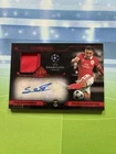 2017-18 Topps Museum UCL Auto Relic Eduardo Salvio Ruby /25 Benfica