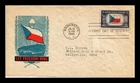 DR JIM STAMPS US COVER CZECHOSLOVAKIA OVERRUN COUNTRIES FDC SCOTT 910 IOOR