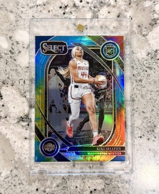 Kiki Iriafen 2025-26 Panini Select Courtside Rookie /25 Tie Dye Prizm SP RC #205