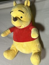 Disney Winnie The Pooh Plush Backpack Red Shirt Yellow Straps 16  Stuffed Bag