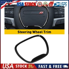 Car Steering Wheel Trim Cover Ring Decor Black For Dodge Challenger/Charger 15+