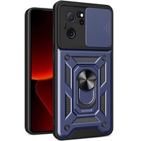 Gepanzerte SchutzhüLle FüR Xiaomi 13T / 13T Pro, Camshield Slide, Marineblau