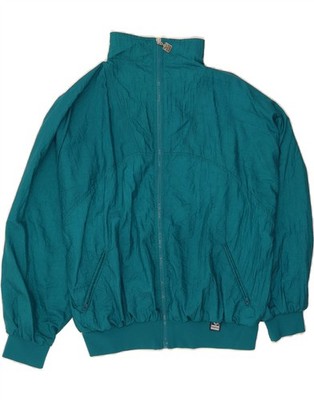 TRIGEMA Mens Tracksuit Top Jacket Small Green Polyamide BA22