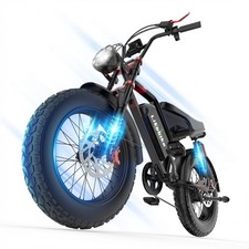 48V 3000W E-Bike 20" Fat Tires Off-Road Electric Mountain Bike for Adults 47MPH