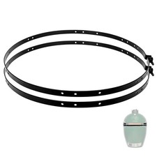 Vankey Hinge Band for Big Large Green Egg, Split Hinges (L), Black