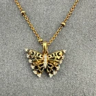 Kendra Scott Delicate Butterfly 18k Gold Vermeil White Sapphire Necklace 925
