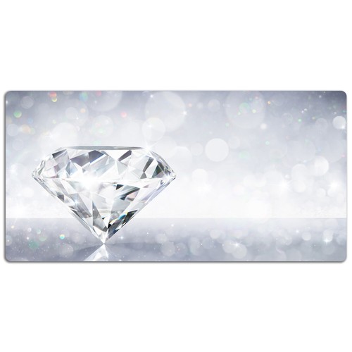 Diamond Desk Top Mat Pad Protector do PC Mouse Keyboard 120x60 - Zdjęcie 5 z 5