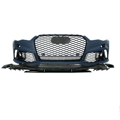 For Audi A6 S6 C7.5 2016-2018 RS6 Style Front Bumper Bodykit With Grille