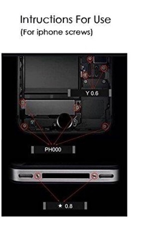 Screwdriver Kit Set For iPhone 7 8 X 11 Pro Max Plus Repair Tripoint Y000 PL1 - Picture 7 of 7
