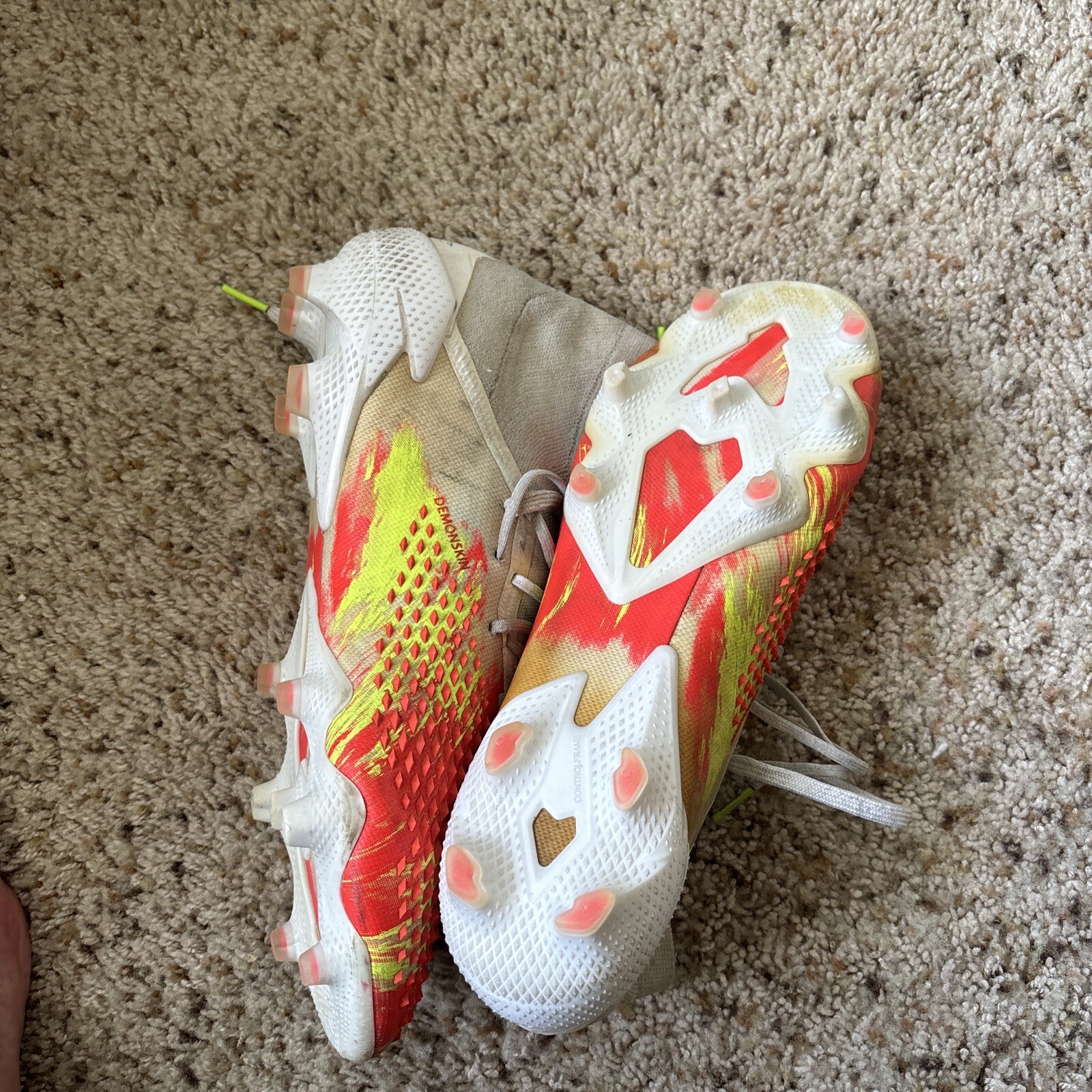 Adidas Predator Mutator 20+ "Demonskin" Soccer Cleats EG1513 Men's Sz 9