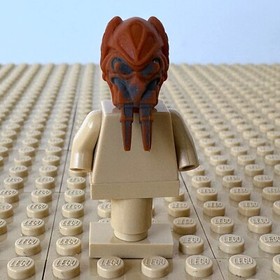 LEGO Star Wars, Clone Wars: Jedi Plo Koon HEAD ONLY, sw0198, 7676, GUNSHIP, 2008