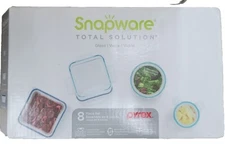 snapware Total Solution glass containers 8pc Set