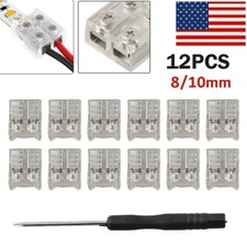 12x No-Solder LED Tape Lights Connector 2Pin 8/10mm LED Strip-Lights Connector