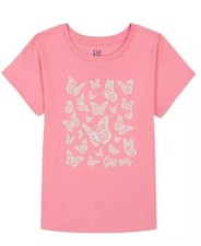 NWT Gap Kids Pink White Glitter Butterflys Girl's Size XL 14/16 FREE S H