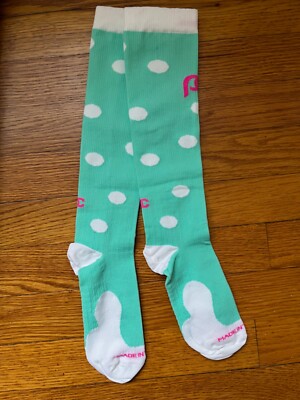 Womens NWOT Pro Compression Polka Dot Knee High Compression Socks Sz LG/XL