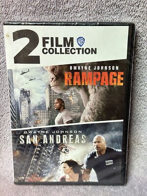 NEW & SEALED! San Andreas / Rampage (DVD) Dwayne Johnson 2-Films