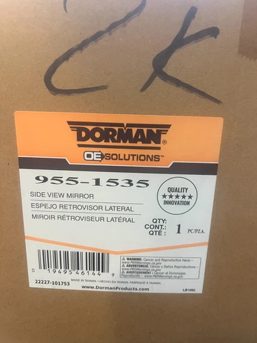 Door Mirror Dorman 955-1535 fits 04-10 Toyota Sienna