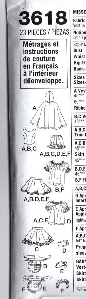NEW SEWING PATTERN SIMPLICITY 3618 MISSES SEXY DRESSES COSTUMES HALLOWEEN - Image 3 of 3