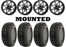 Kit 4 GMZ Ivan IRONMAN Stewart Tires 32x9.5-14 on ITP Tornado Matte Black 1KXP