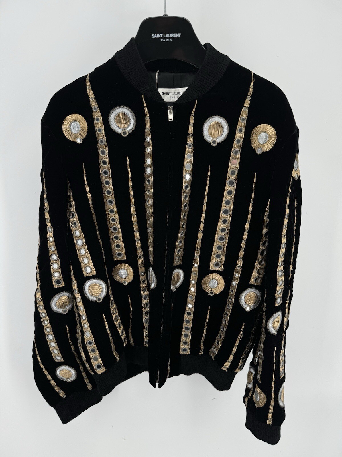 Giacca Saint Laurent con ricamo jukebox EU 46 RRP £7900