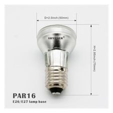 2 Pack Par16 Par20 Led Spot Light Bulb Acdc 110v-130v E26 Lamp 7w Narrow Beam 2 Pack Par16 Par20 Led Spot Light Bulb Acdc 110v-130v E26 Lamp 7w Narrow Beam