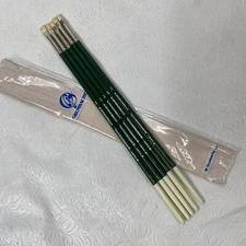 Lot of 5 M. Grumbacher Size 2 Gainsborough 1271-B Artist Paint Brush Long Handle