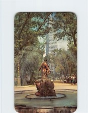 Postcard Fountain Alameda Park Mexico City Mexico