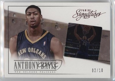 2013-14 Panini Signatures Film Red 2/10 Anthony Davis #95 e0h