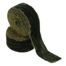 2Roll Velvet Ribbon 1-1/2"x3Yd Handmade Frayed Vintage Ribbons Dark Green