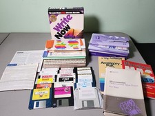 Vintage Apple Macintosh Software 3.5" Floppy Disks Lot Manual/Paperwork Lot