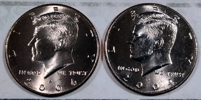 2004 P and D Kennedy Half Dollar - 2 Coins - NIFCs - Low Mintage