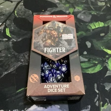 Fighter Class Dice - Set of 17 Blue - Sirius Dice D&D RPG