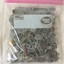 Mixed Lot Metal Meccano Erector Set Replacement Screws Nuts Washers Assortment