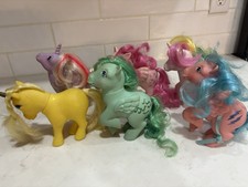 Vintage G1 My Little Pony Lot of 6 1980s Hasbro Retro Toy Collection