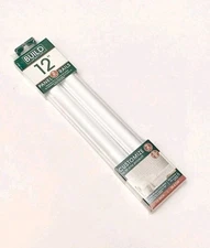 2-Pack 12" Wall Panel Rail Kit White Finish Polystyrene Picture Frame Moulding