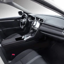 Gray Suede Central Console Storage Box Cover Trim For Honda Civic 10Th 16-2020 L