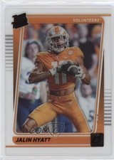 2023 Chronicles Draft Picks Clearly Donruss Rated Rookie Red Jalin Hyatt z7j