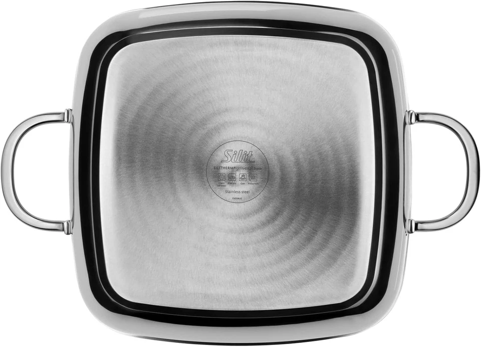 Silit Studio Bräter 29x29 cm 4L CeraProtect Induktion Edelstahl mit Glasdeckel - Bild 4 von 4