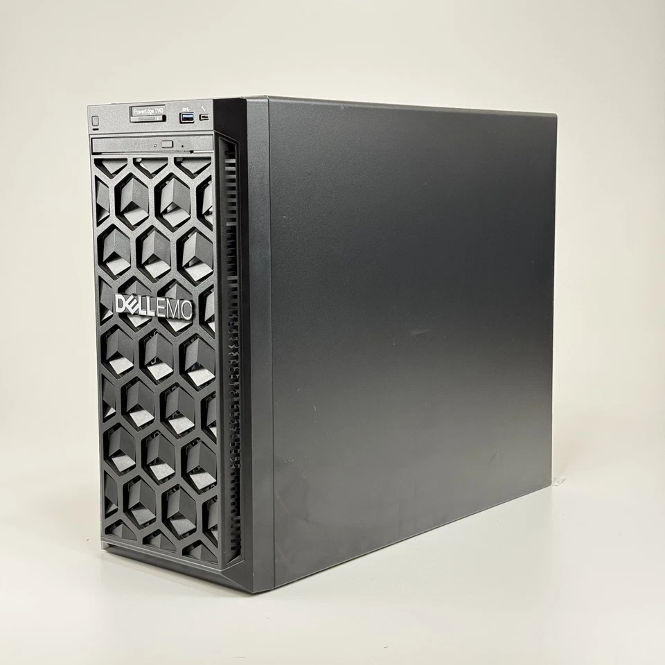 Dell EMC T140 Tower Xeon E-2224 3.4GHz, 16GB DDR4-2666 ECC, Black, 120G SSD - Image 2 of 4