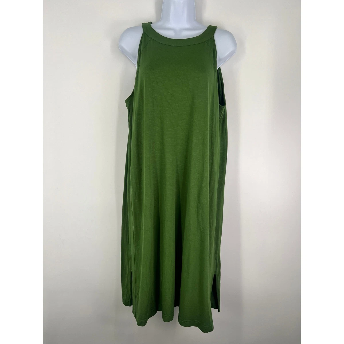 green emerald velvet dress J. Jill NWT Green Check Shirt Dress Size XL main image 1